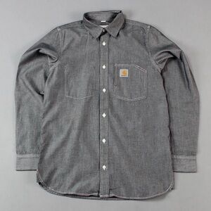 Carhartt WIP Charcoal  Button-Down Casual Shirt size Small like new
